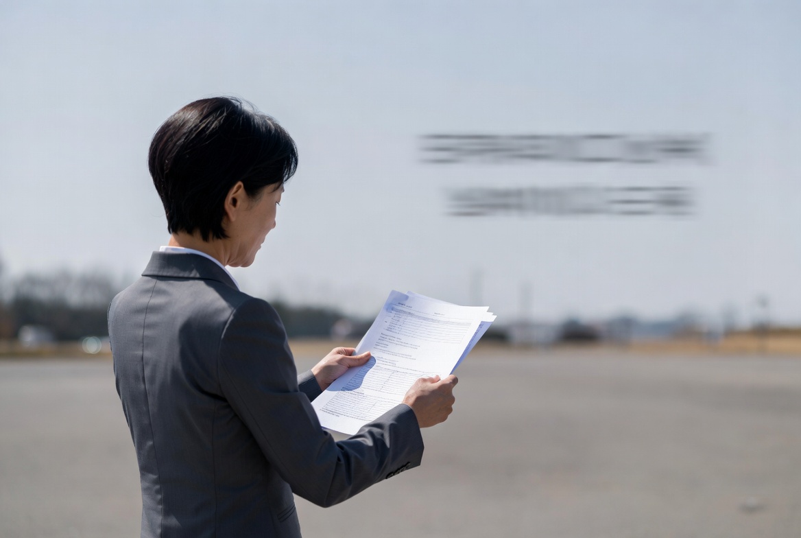 현장 사업장에서 세무 조사관이 사업자등록증의 명의자와 실제 매출 자금 흐름을 대조하며 실질과세 원칙을 적용하는 모습