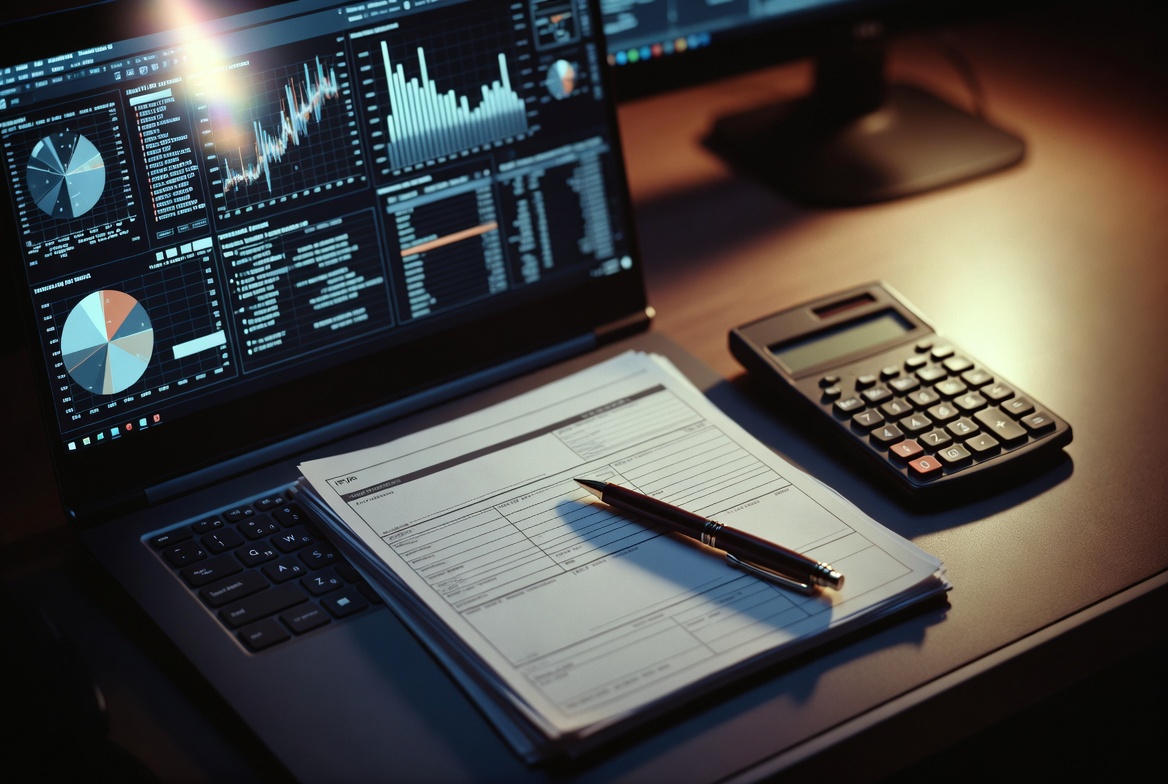 은퇴자가 책상에서 태블릿으로 IRP 계좌 전환 절차와 건보료 신청 화면을 동시에 띄워두고 전략을 짜는 이미지